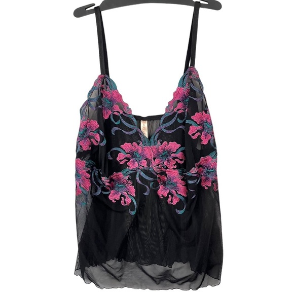 CACIQUE Floral embroidered lace chemise - Picture 9 of 9